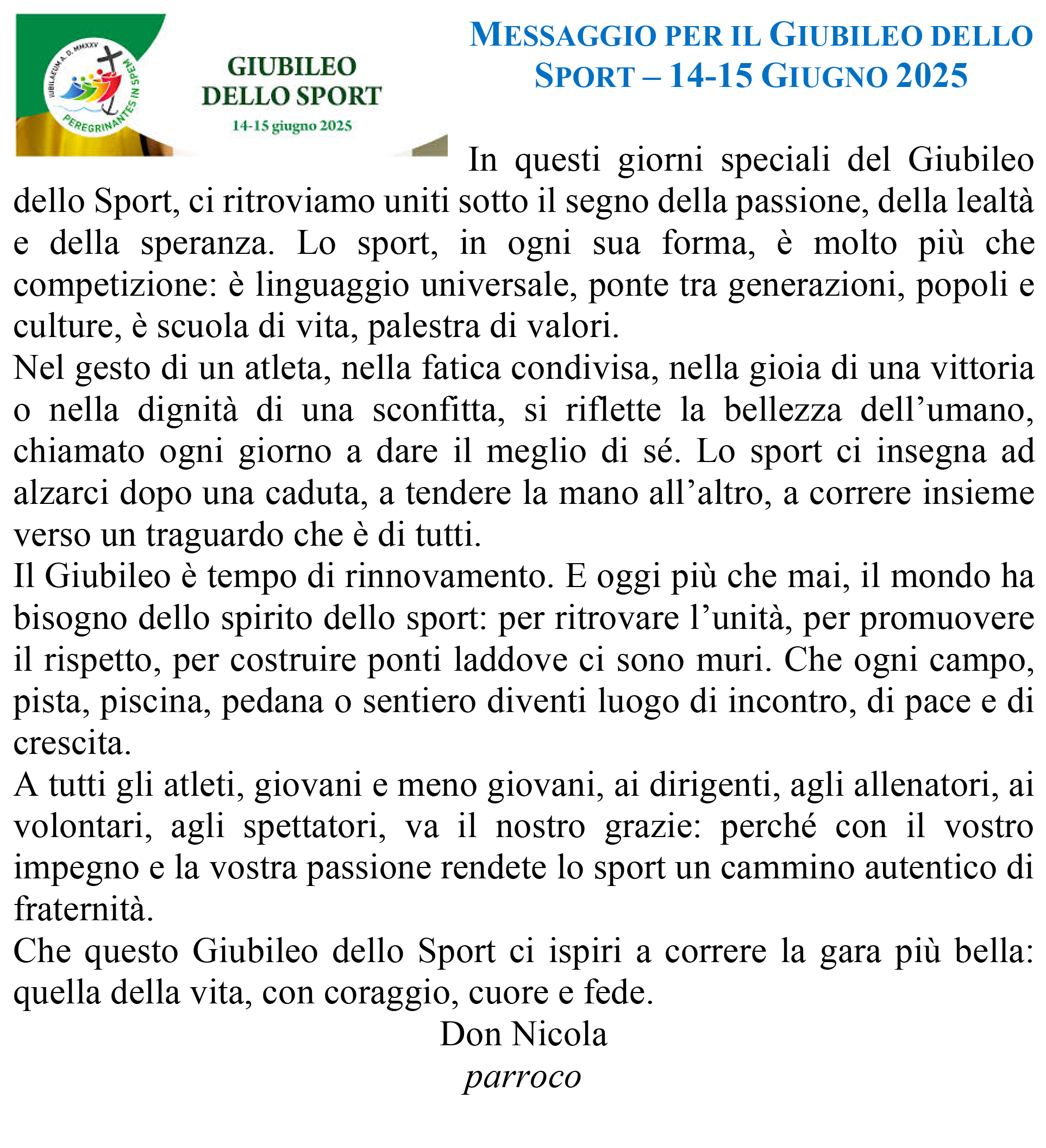 la voce del parroco